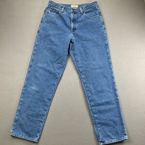 Vintage L.L. Bean Natural Fit Men’s Jeans 33x32 Denim Plaid Lining 100% Cotton